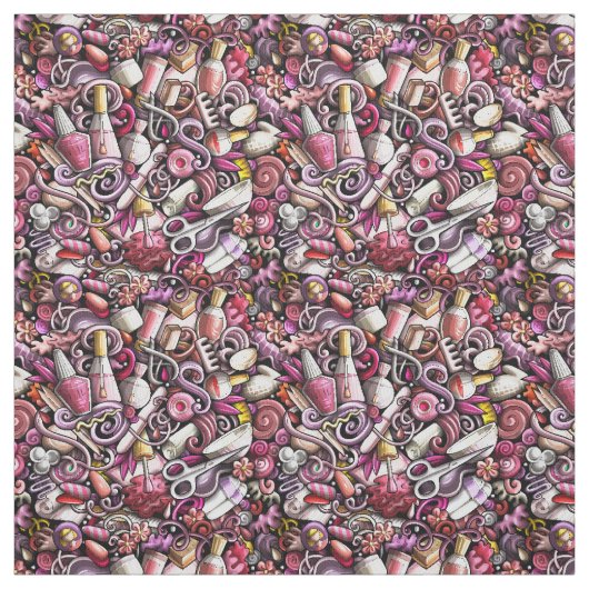 Nagel-Studio-Muster Stoff (Muster)