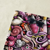 Nagel-Studio-Muster Strandtuch (Beispiel)