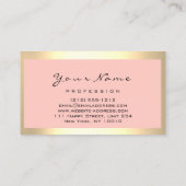 Nägel Stylist Manicure Rose Gerahmte Rose Visitenkarte (Rückseite)