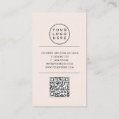 Nagel-Tech-Foto-QR-Code-Blush-Pink Visitenkarte (Rückseite)