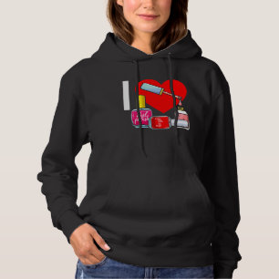 Nagel-Tech-Nagellack Maniküre Hoodie