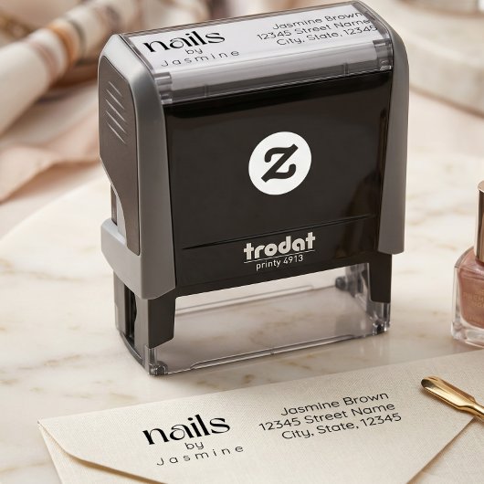Nagel-Tech-Studio Individuelle Rücksendeadresse El Permastempel