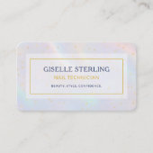 Nagel-Techniker Holografischer QR-Code Visitenkarte (Vorderseite)