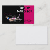 Nagel-Techniker-/Künstler-/Manikürist-Visitenkarte Visitenkarte (Vorne/Hinten)