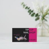 Nagel-Techniker-/Künstler-/Manikürist-Visitenkarte Visitenkarte (Stehend Vorderseite)