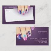 Nagel-Techniker-Nagel-Salon-Visitenkarte Visitenkarte (Vorne/Hinten)