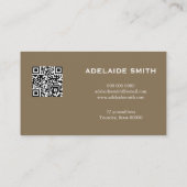 Nagel-Techniker QR CODE Tierhaut Leopard-Fleck Visitenkarte (Rückseite)