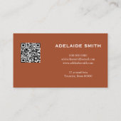Nagel-Techniker QR CODE Tierhaut Leopard-Fleck Visitenkarte (Rückseite)