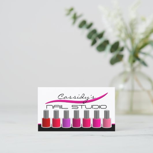 Nagel-Techniker/Schönheits-Salon Visitenkarte (Stehend Vorderseite)