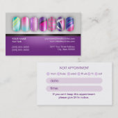 Nagel-Techniker-Verabredungs-Visitenkarte Terminkarte (Vorne/Hinten)