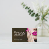 Nagel-Techniker ~ Visitenkarte-Schablone Terminkarte (Stehend Vorderseite)