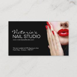 Nagel-Techniker ~ Visitenkarte-Schablone Terminkarte