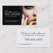 Nagel-Techniker ~ Visitenkarte-Schablone Terminkarte (Vorne/Hinten)