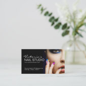 Nagel-Techniker ~ Visitenkarte-Schablone Terminkarte (Stehend Vorderseite)