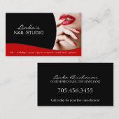 Nagel-Techniker ~ Visitenkarte-Schablone Visitenkarte (Vorne/Hinten)