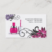 Nagel-Techniker-Visitenkarten Visitenkarte (Rückseite)