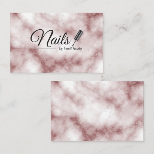 Nagel-Techniker-Visitenkarten Visitenkarte (Vorne/Hinten)