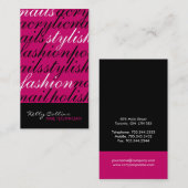 Nagel-Techniker-Visitenkarten Visitenkarte (Vorne/Hinten)