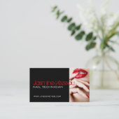 Nagel-Techniker-Visitenkarten Visitenkarte (Stehend Vorderseite)