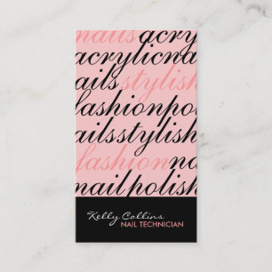 Nagel-Techniker-Visitenkarten Visitenkarte