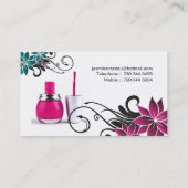 Nagel-Techniker-Visitenkarten Visitenkarte (Rückseite)