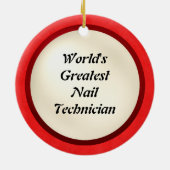 Nagel-Technikerverzierung der Welt bestste Keramikornament (Hinten)
