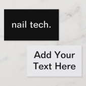 Nagel-Technologie Visitenkarte (Vorne/Hinten)