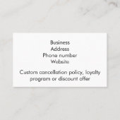 Nagel-Technologie-Visitenkarte Visitenkarte (Rückseite)