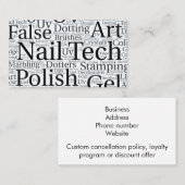 Nagel-Technologie-Visitenkarte Visitenkarte (Vorne/Hinten)