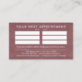 Nägel und Nagellack Logo Ernennung Business C Visitenkarte (Rückseite)