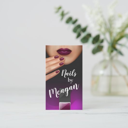 Nägel Visitenkarte (Stehend Vorderseite)