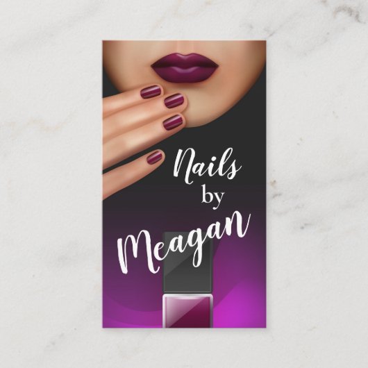 Nägel Visitenkarte (Vorderseite)