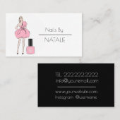 Nägel Visitenkarte (Vorne/Hinten)