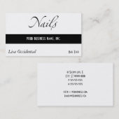 Nägel Visitenkarte (Vorne/Hinten)