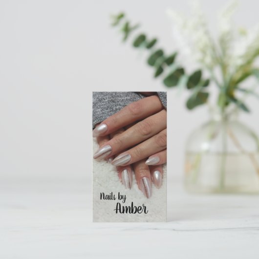 Nägel Visitenkarte (Stehend Vorderseite)