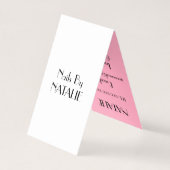 Nägel Visitenkarten (Rückseite)