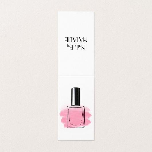 Nägel Visitenkarten (Außenseite Aufgefaltet)