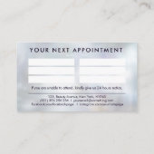 Nägel von - Textlogo Zeichnend Glitzer Nail Polnis Visitenkarte (Rückseite)