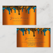 Nägel Wachs Epilation Blue Copper Honey Visitenkarte (Vorne/Hinten)