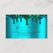 Nägel Wachs Epilation Ozeangrüne BluTeal Visitenkarte (Rückseite)