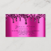 Nägel Wachs Epilation Pink Fuchsia Neon Visitenkarte (Rückseite)