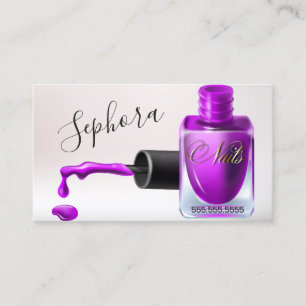 Nageldesign-Technikerin - Orchideen-Nagellack Visitenkarte