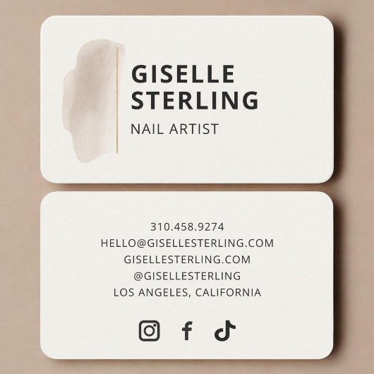 Nageldesigner  visitenkarte