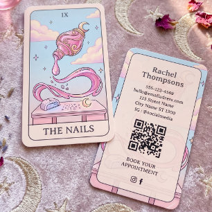 Nageldesignerin Mystic Tarot Visitenkarte