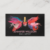 Nagelfarben Splash Visitenkarte (Vorderseite)