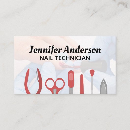 Nagelhandwerkzeuge | Nägel anmalen Visitenkarte (Vorderseite)