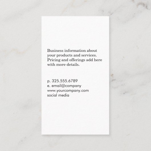 Nagelhandwerkzeuge Visitenkarte (Rückseite)