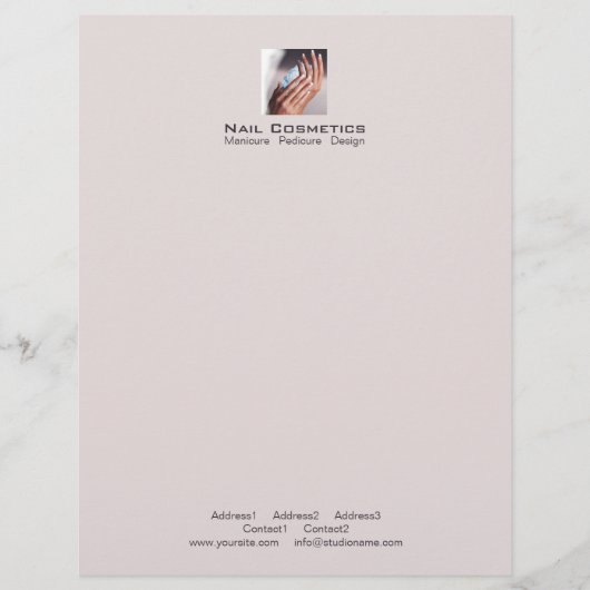 Nagelkosmetik 1 - Letterhead Briefkopf (Vorderseite)