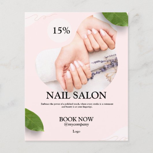 Nagelkosmetik Beauty Business Werbeaktion Flyer (Vorne)
