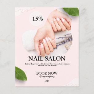 Nagelkosmetik-Schönheitsgeschäfts-Förderung Flyer